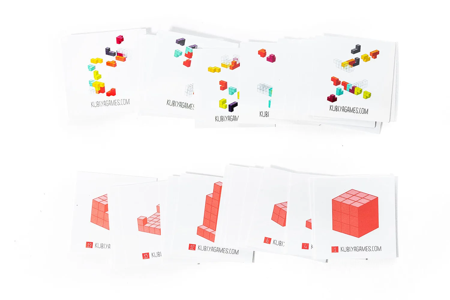 Soma Cube Puzzle - two sets with 50 challenge cards