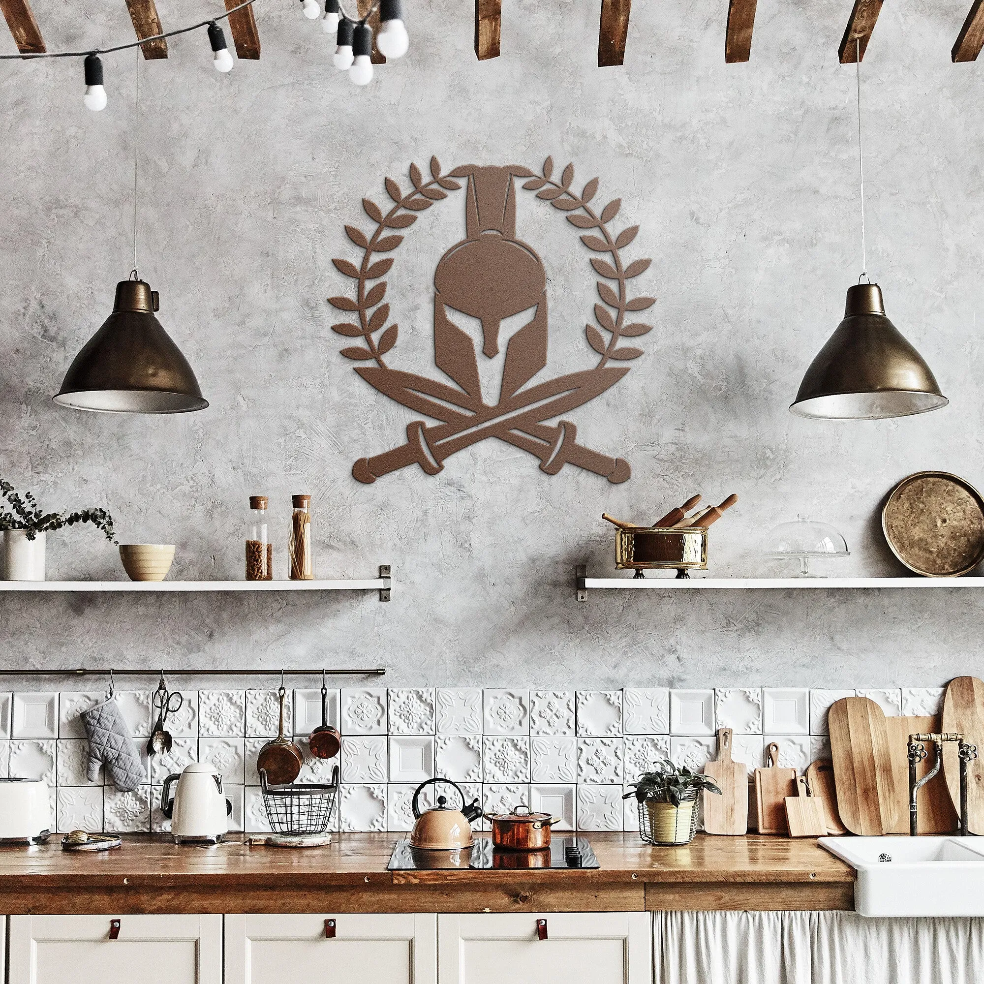 Spartan-Trojan-helmet 182  Steel Wall Art