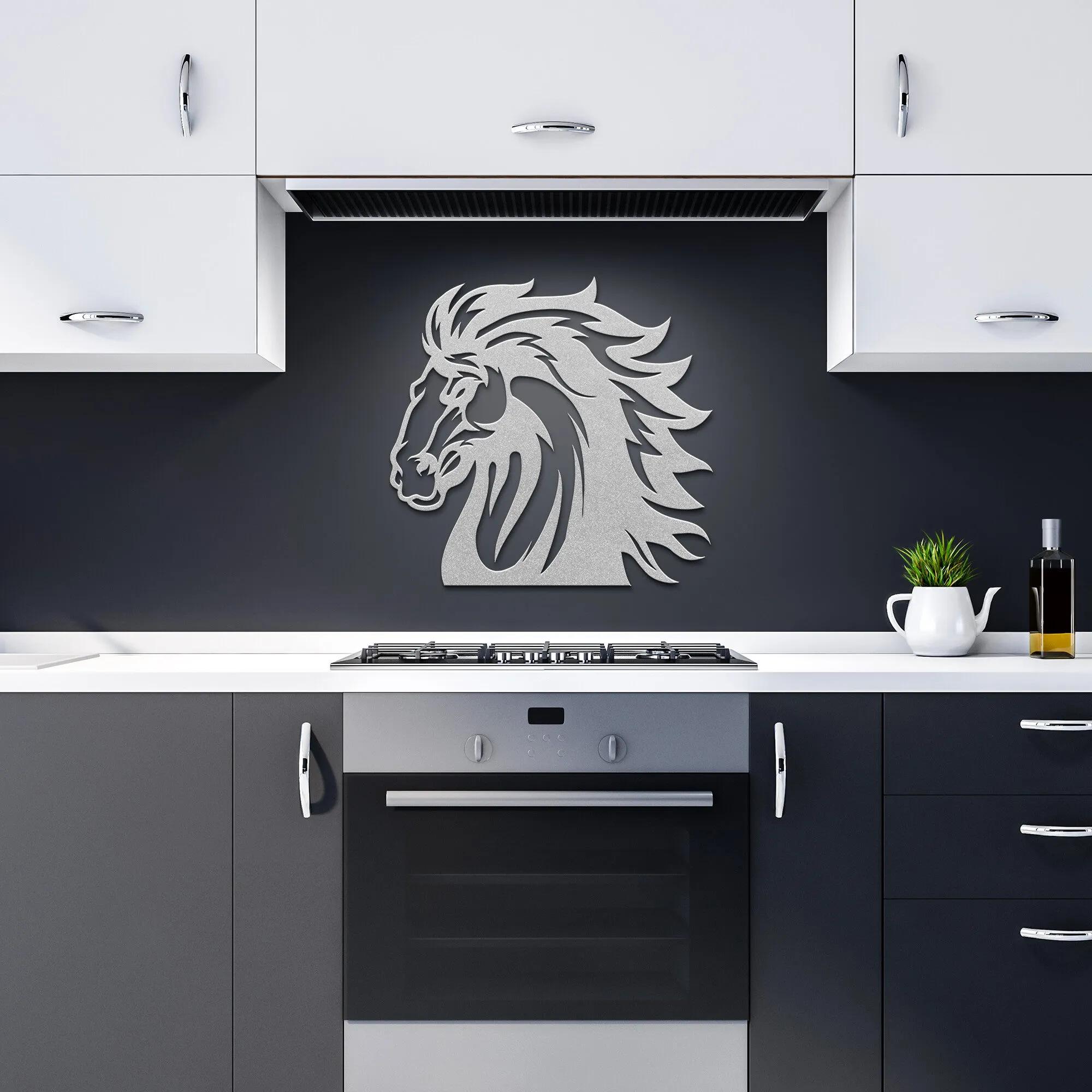 Stallion Head 227-1  Steel Wall Art
