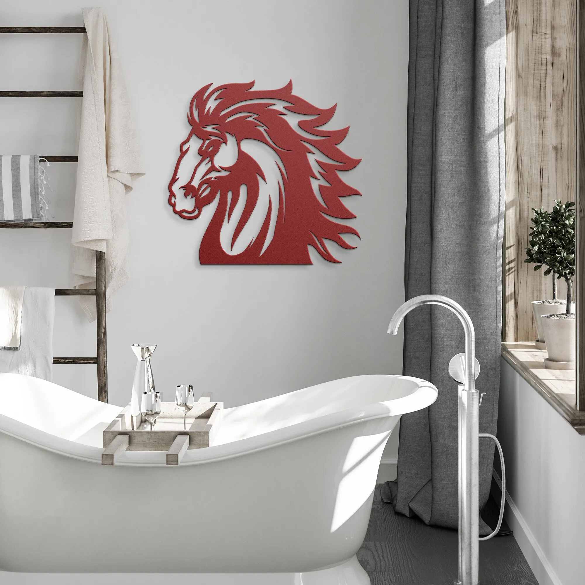 Stallion Head 227-1  Steel Wall Art