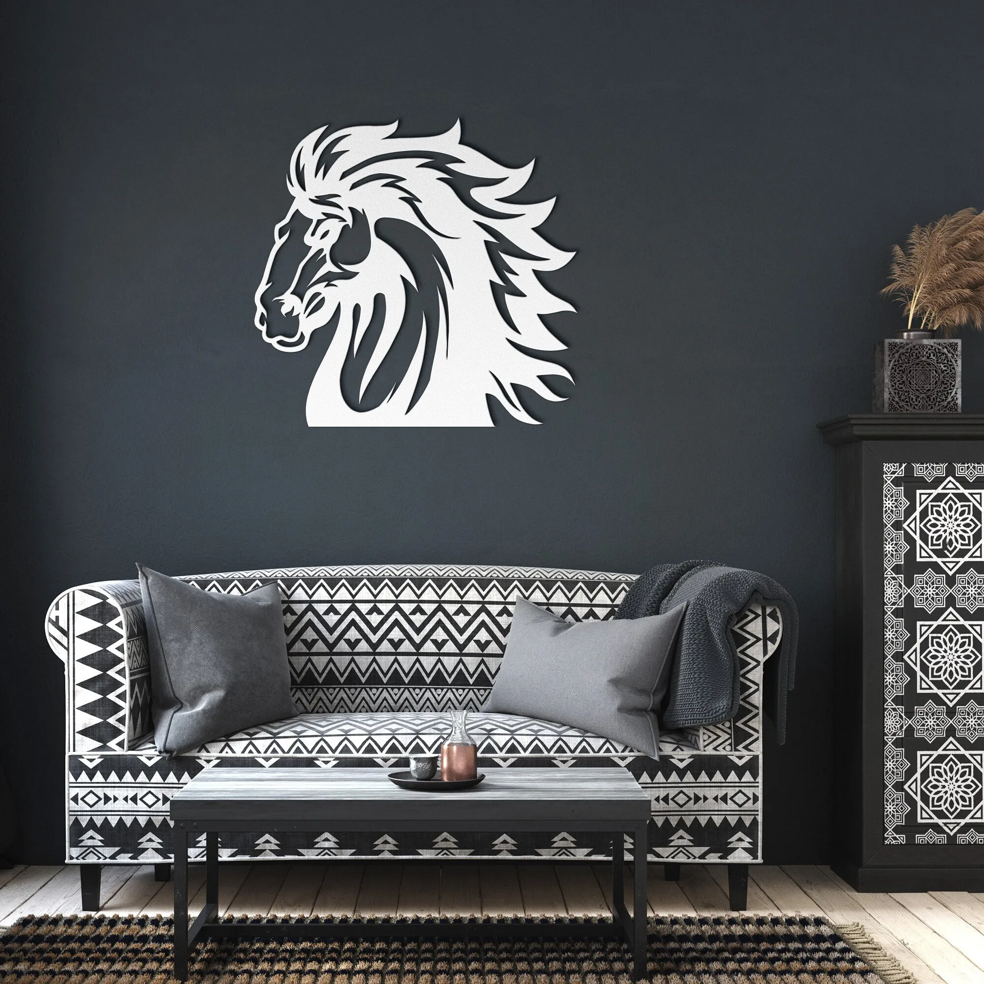 Stallion Head 227-1  Steel Wall Art