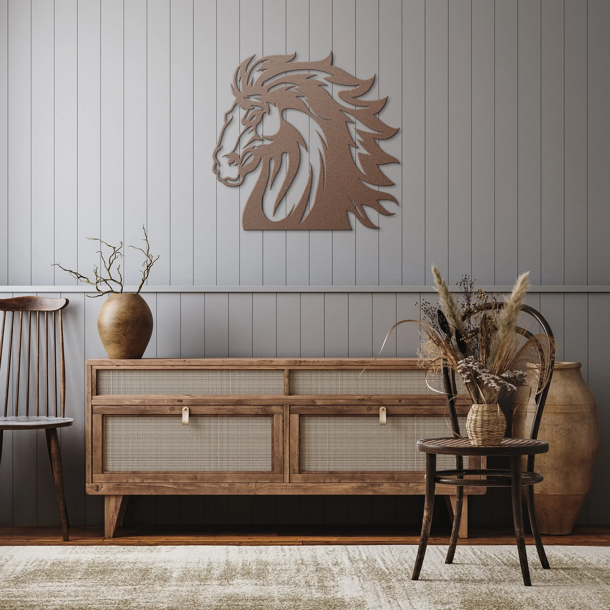 Stallion Head 227-1  Steel Wall Art