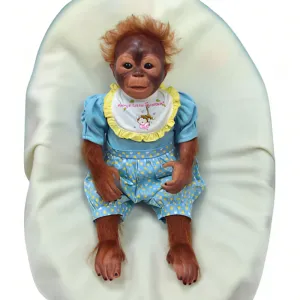 The Ashton-Drake Galleries Touch Your Heart Doll Collection Issue #3: 'Lucy's Happy Feet' Monkey Doll So Truly Real® Touch-Activated Doll with RealTouch® Vinyl and Hand-Applied Hair by Melissa McCrory 20-Inches