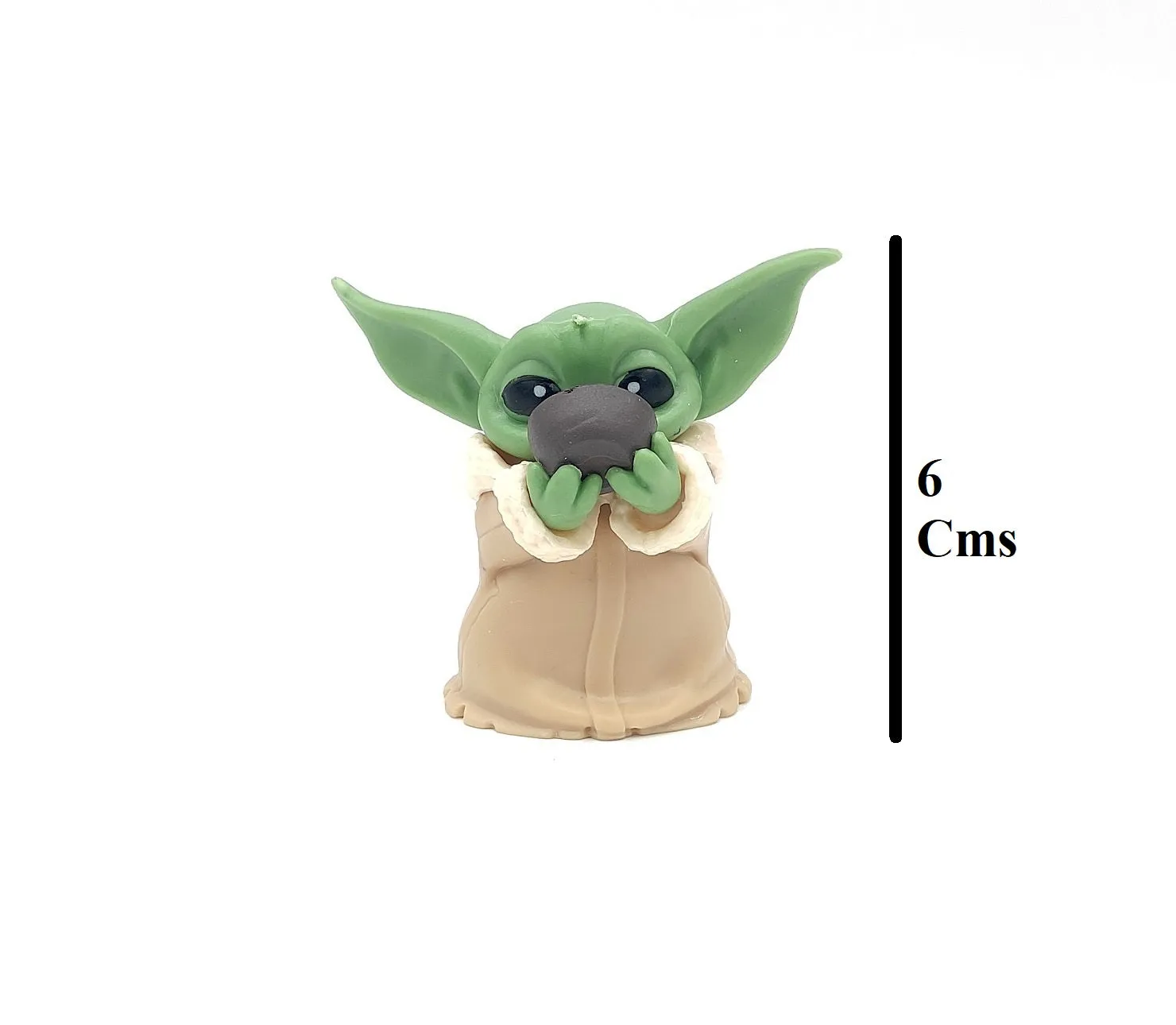 The Mandalorian | Star Wars | Grogu Baby Yoda Action Figure | Star Wars Model C | 6 Cms