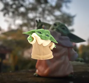 The Mandalorian | Star Wars | Grogu Baby Yoda Action Figure | Star Wars Model F | 5.5 Cms