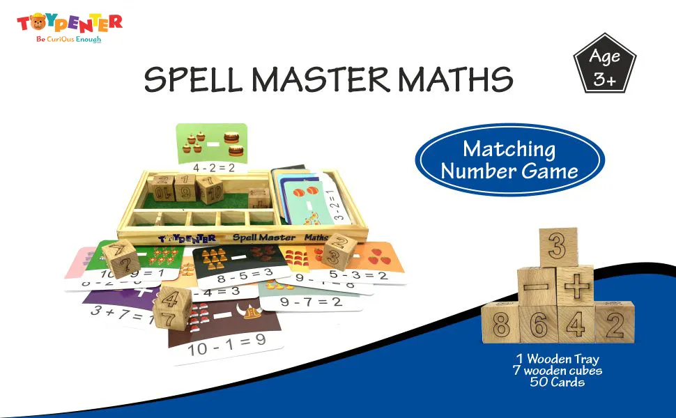 TOYPENTER Spell Master, Math Game Educational Game for Kids, Children I Learning Game for Kids 3  Years