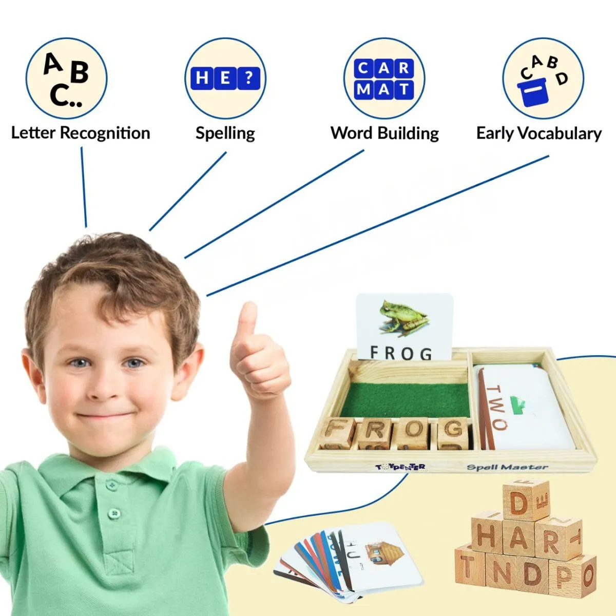 TOYPENTER Spell Master, Math Game Educational Game for Kids, Children I Learning Game for Kids 3  Years