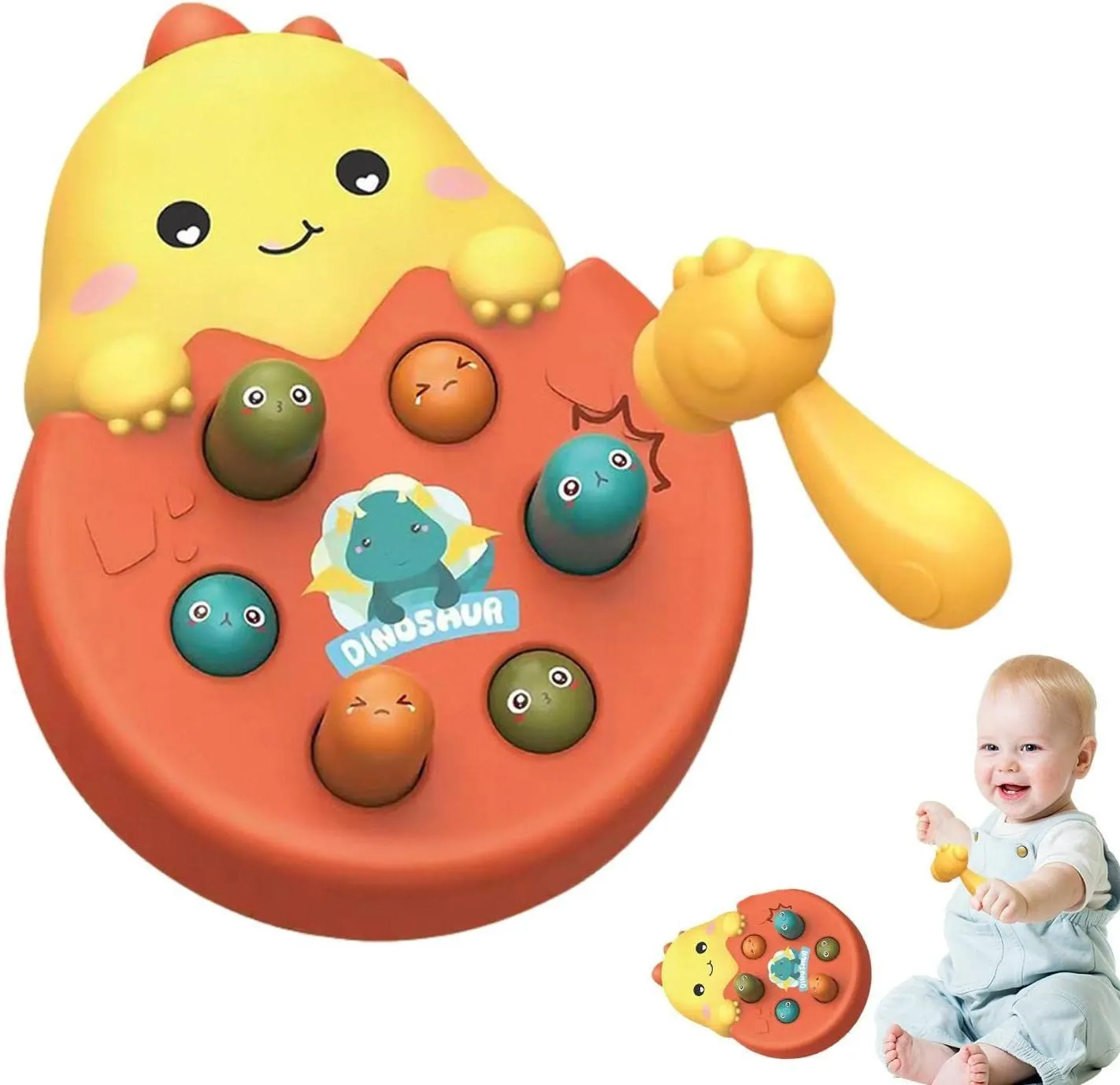 Whack A Mole Hammering Dinosaur Active Play - Q60