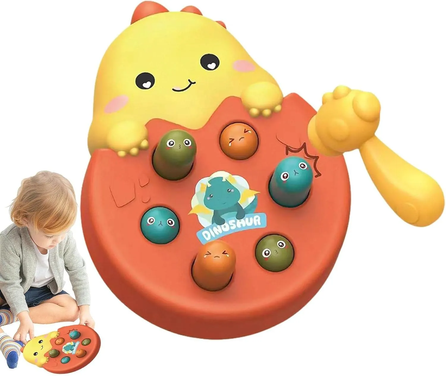 Whack A Mole Hammering Dinosaur Active Play - Q60